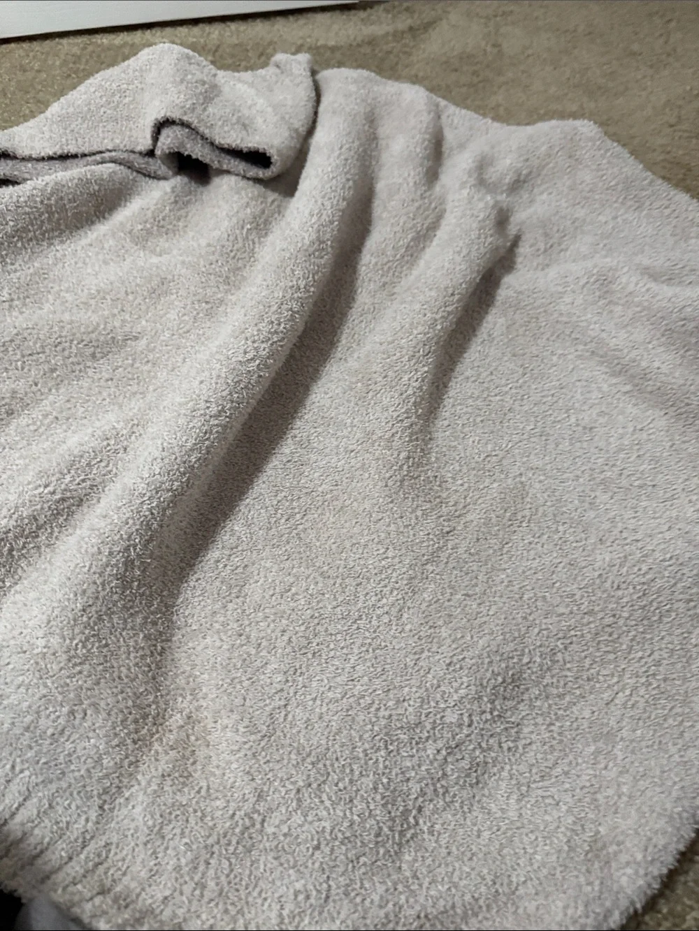 Barefoot Dreams plush beige